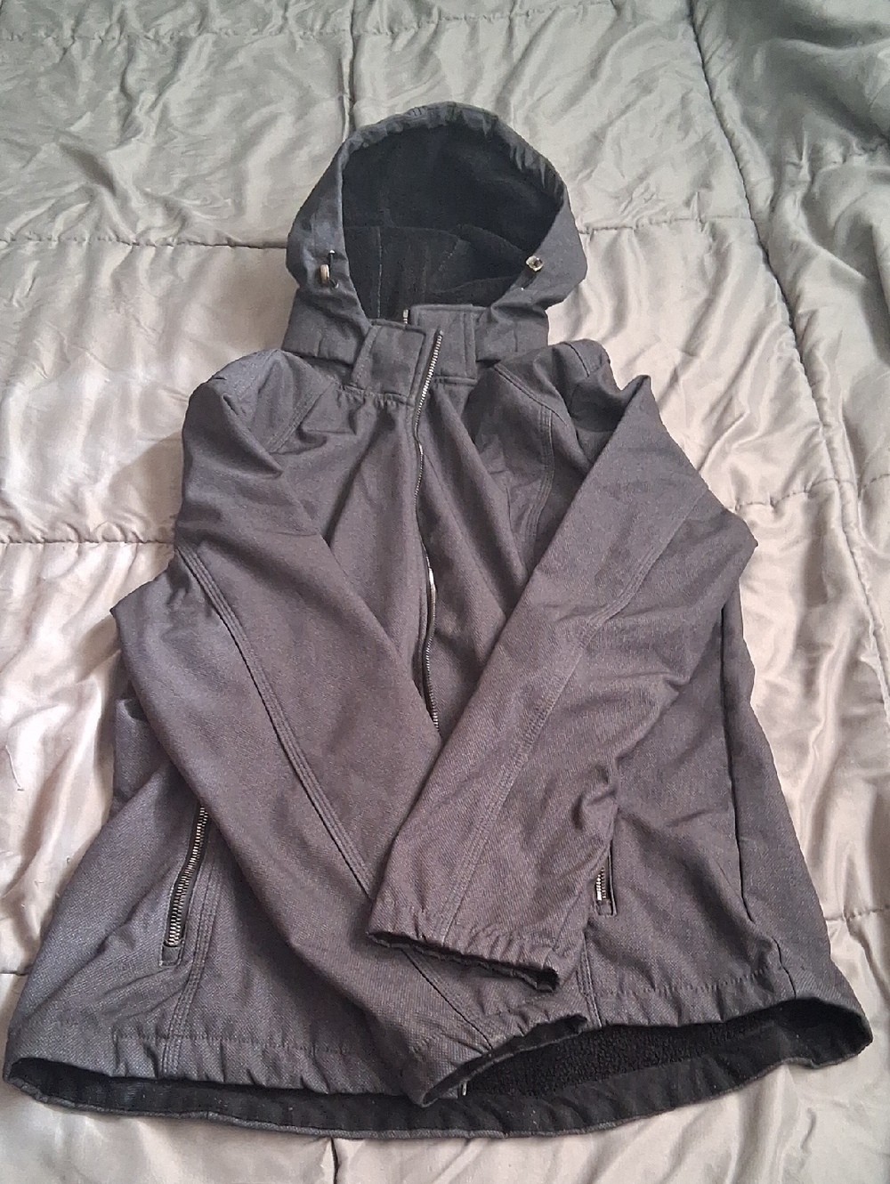 ZeroXposur Women's Black Hooded Bomber Jacket